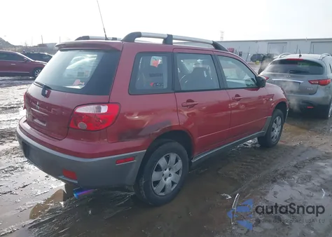 2006 Mitsubishi Outlander Ls from USA, damaged, VIN JA4LX31F96U021633